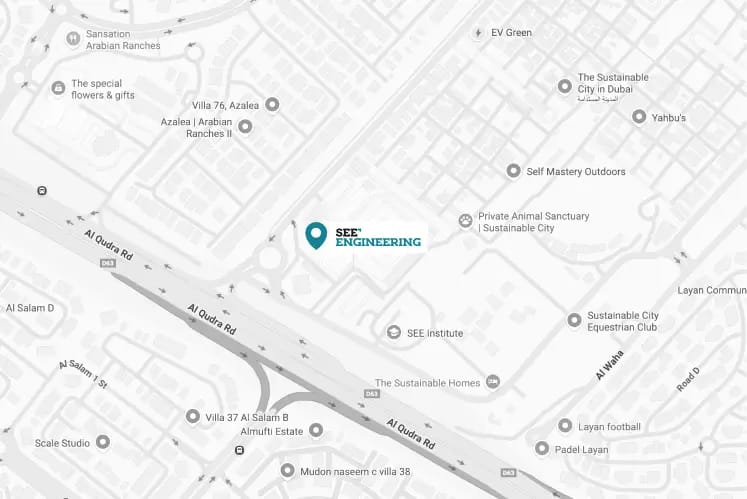 SEE Engineering Dubai Sustainable City Location